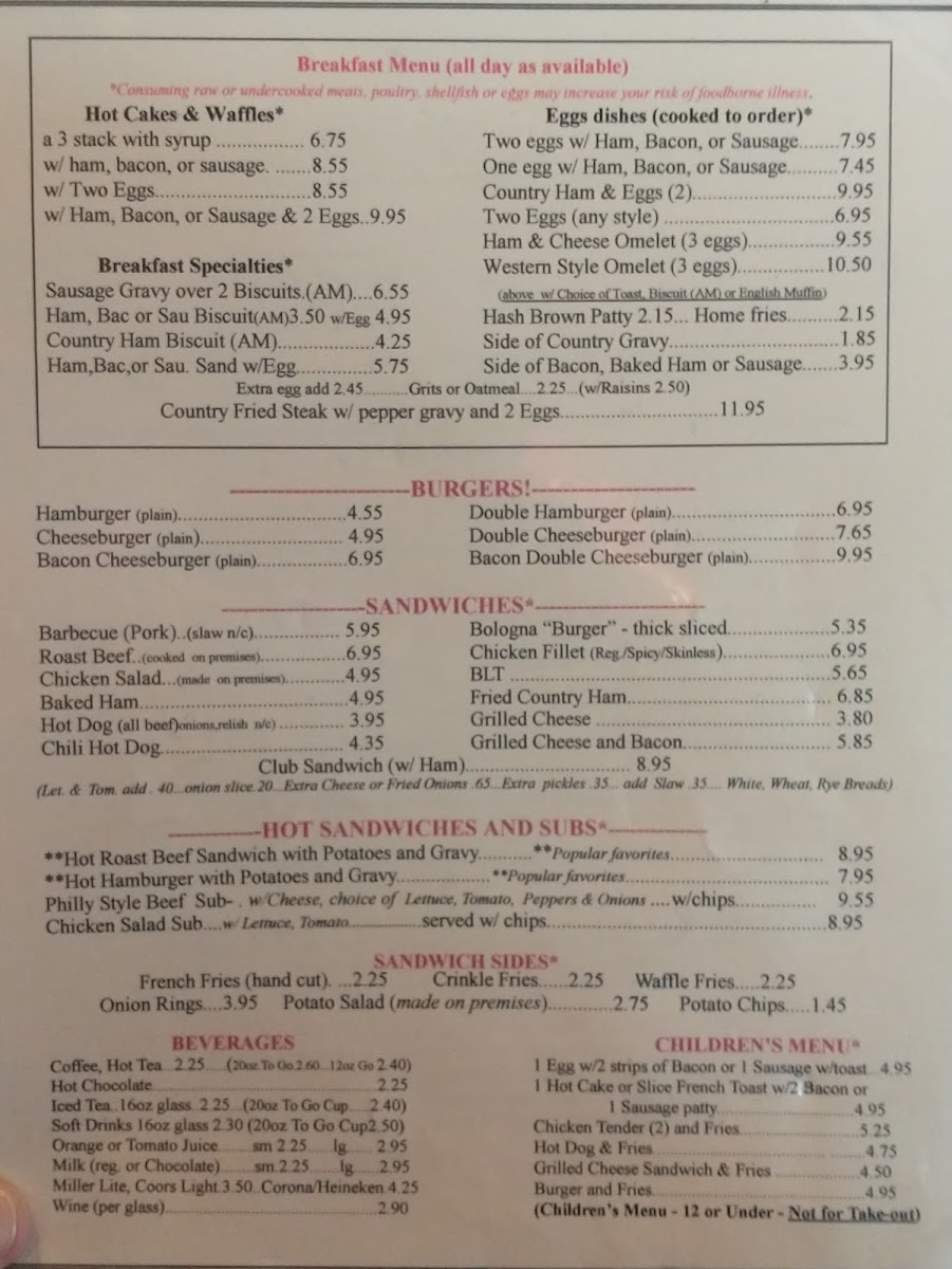 Cumberland Restaurant Menu - Image 3